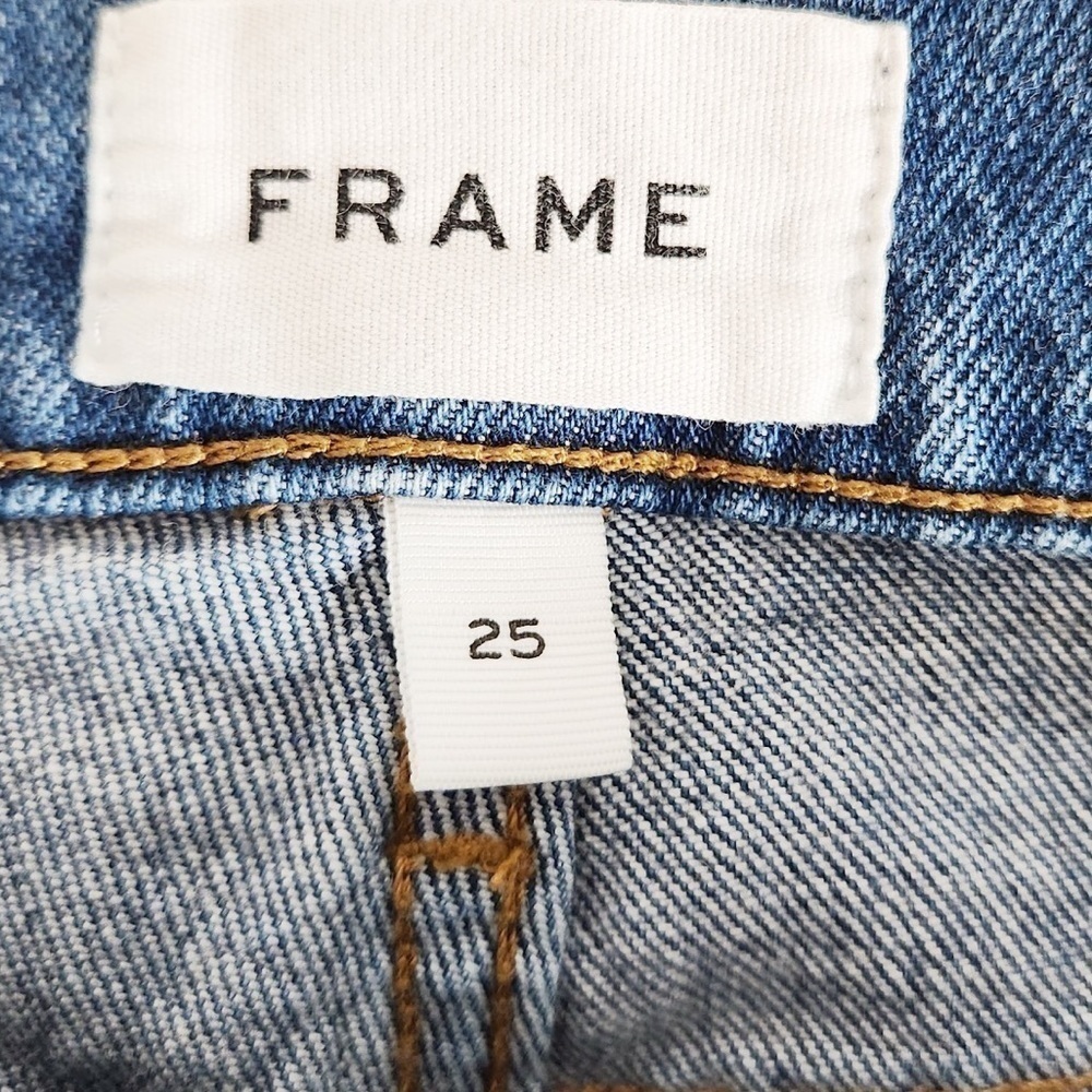 Frame Le High Straight Leg  Crop Jeans Size 25 - Picture 4 of 6